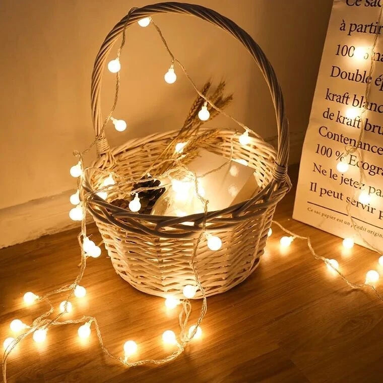 10 metre LED string lights for weddings, gardens and outdoor decoration