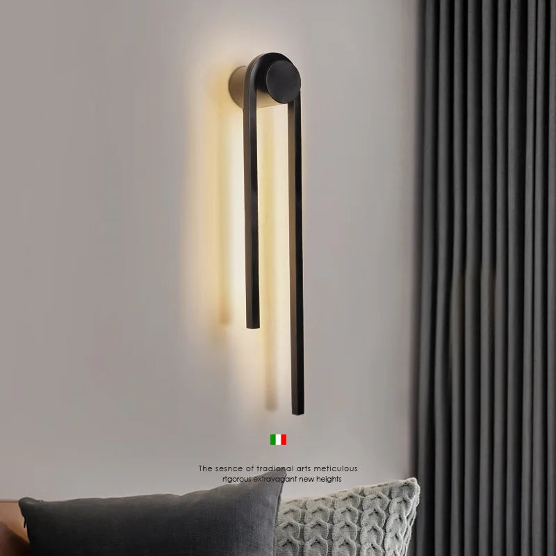 Modern u-shaped wall light for interior decoration