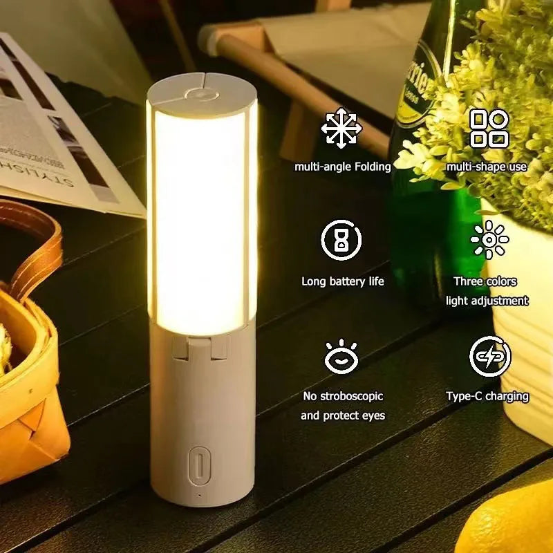 Rechargeable hanging lantern for camping and outdoor use