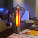 Minimalist nordic style silver glass table lamp