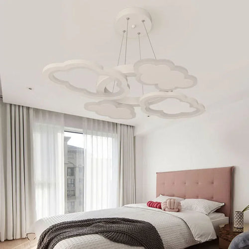 Modern creative LED chandelier for children's room and living room - vue 5 sur 13