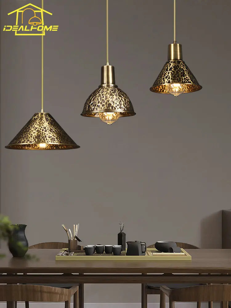 Chinese decorative copper chandelier for a zen atmosphere