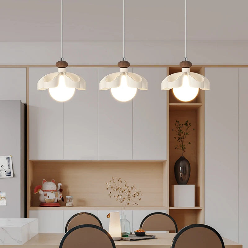 Retro medieval chandelier made of solid wood for indoor and outdoor use