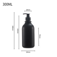 refillable pump bottle for shampoo and shower gel