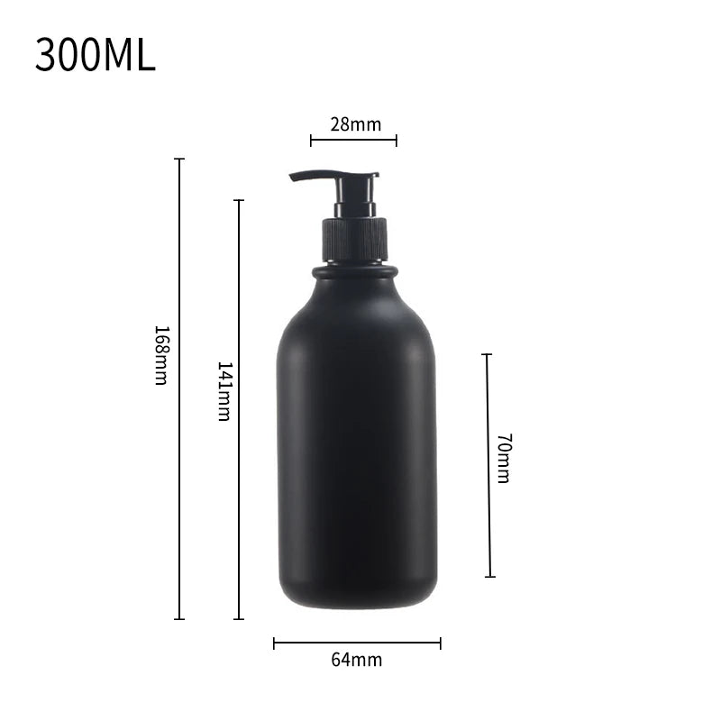 refillable pump bottle for shampoo and shower gel