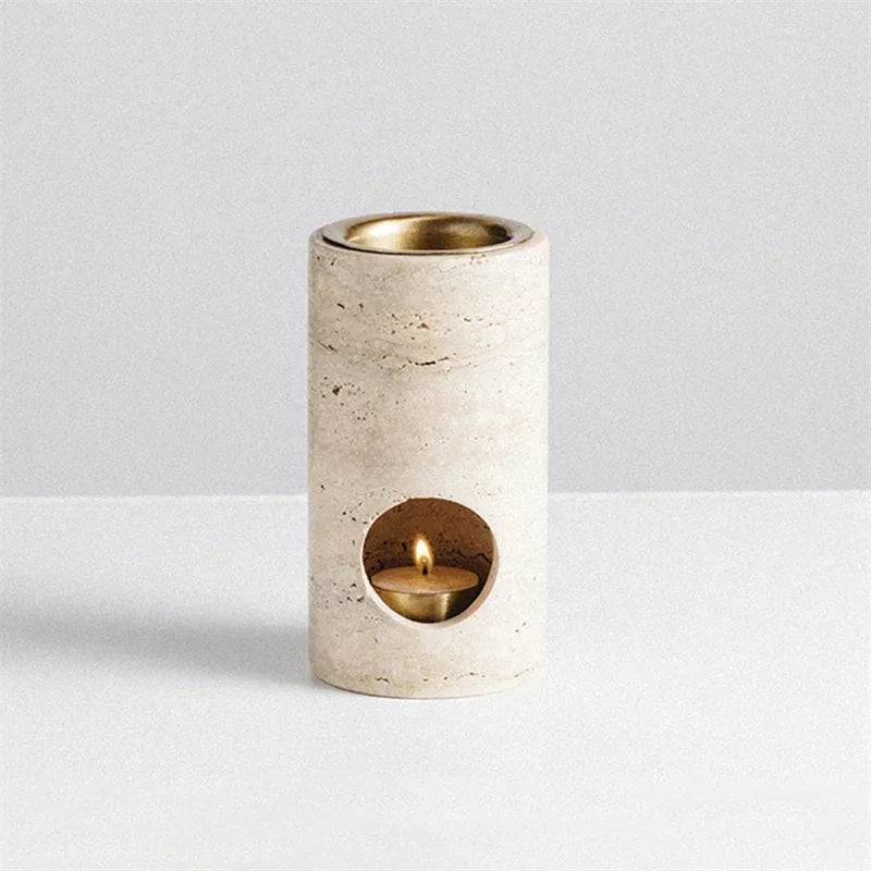 wholesale customizable cylindrical stone essential oil diffuser
