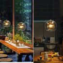 Nordic glass LED chandelier for restaurant and office