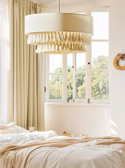 Bohemian wabi sabi Nordic style handmade chandelier - vue 5 sur 9