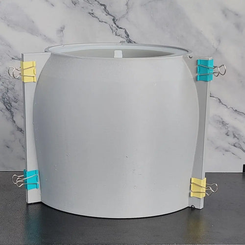 Large silicone mould for concrete flower pot gardening - vue 8 sur 8