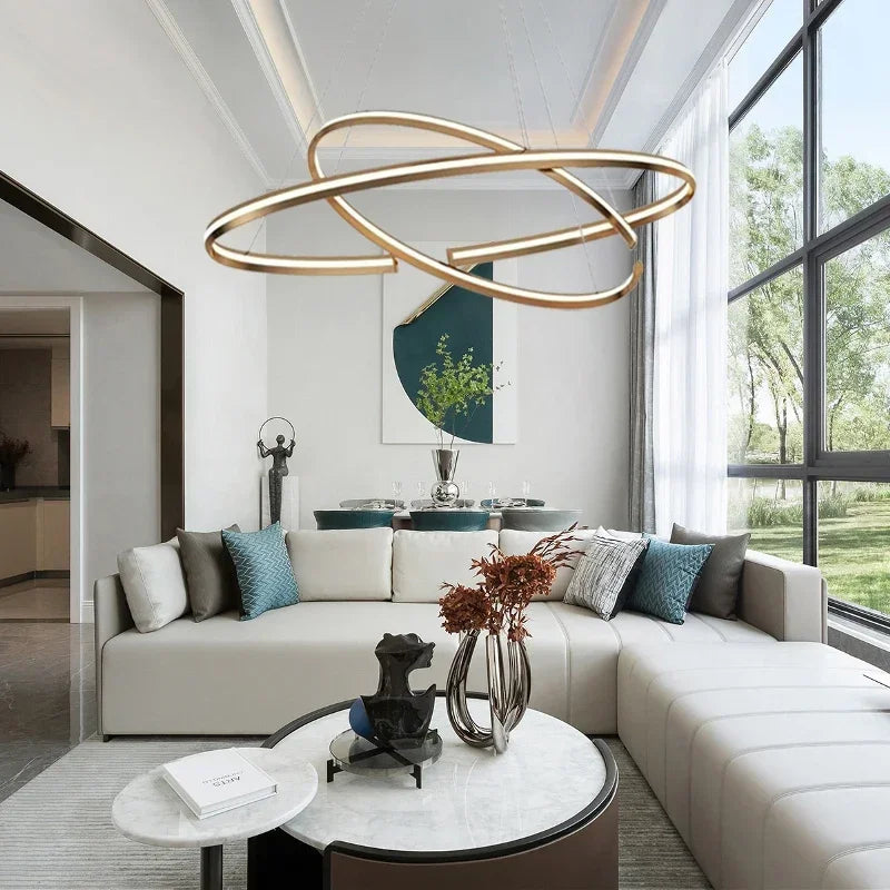 Modern design LED pendant lamp for indoor use - vue 4 sur 12
