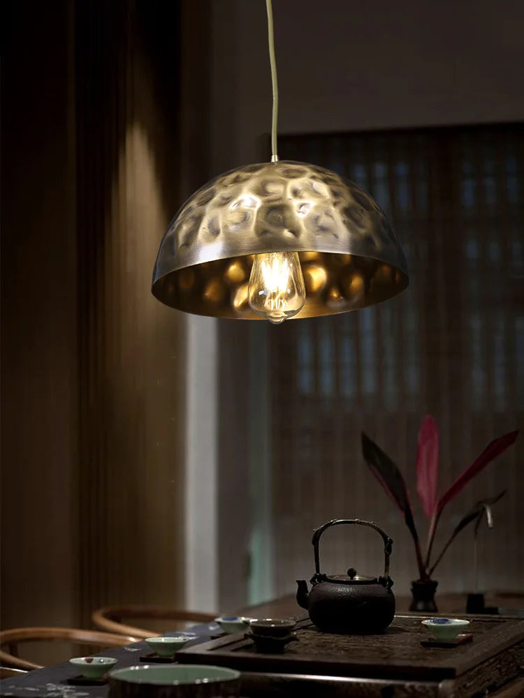 Chinese decorative copper chandelier for a zen atmosphere