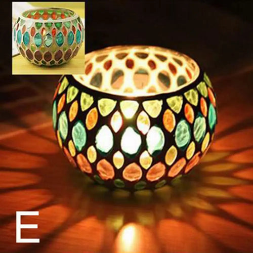 Moroccan votive candle holder for elegant home decor