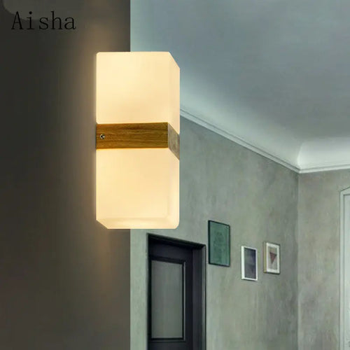 Retro wall light in decorative Japanese-style sugar glass - vue 4 sur 10