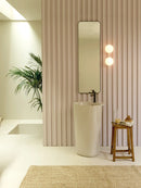 Minimalist glass wall light for modern interiors