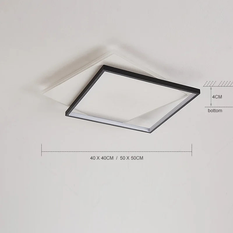 Nordic dimmable LED ceiling light with simple design - vue 4 sur 9