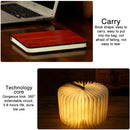 3d creative LED book night light portable wooden 5v USB rechargeable magnetic foldable desk lamp home decoration 5 colours
