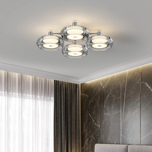 Modern Italian designer ceiling light luxury minimalist indoor lighting - vue 5 sur 12