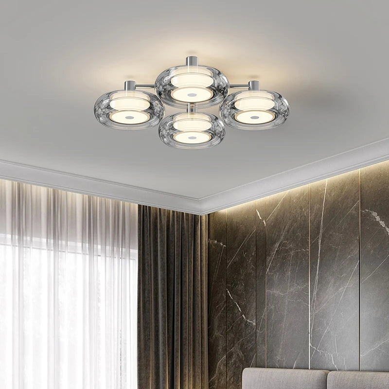 Modern Italian designer ceiling light luxury minimalist indoor lighting - vue 5 sur 12