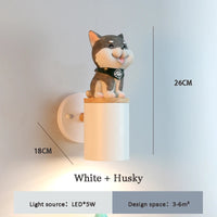 Cute cat wall light with big eyes for children