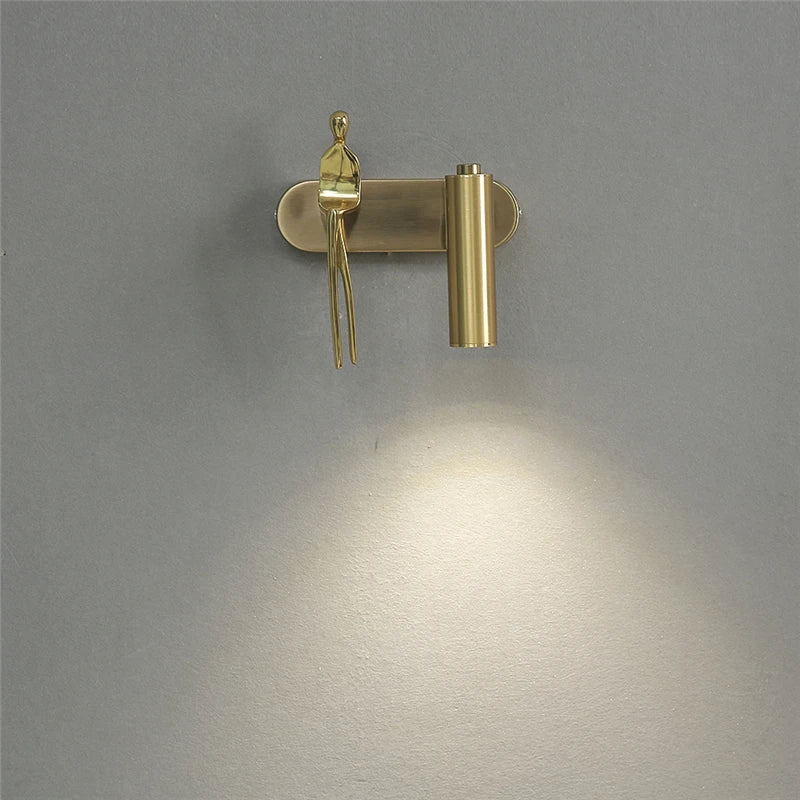 creative spotlight wall light for office and reading - vue 6 sur 8