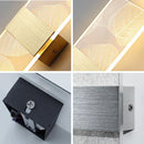 Nordic brushed gold acrylic LED wall light for interior decoration