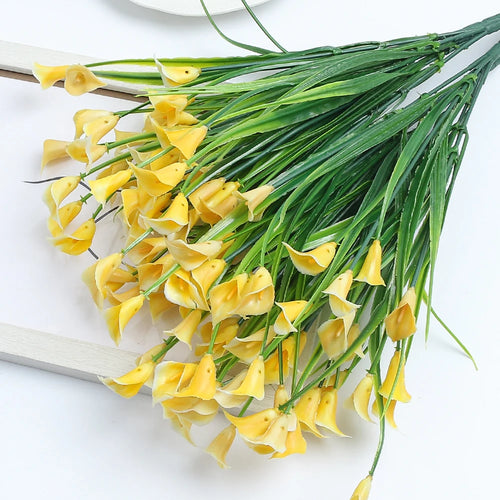 Artificial calla lily bouquet for indoor and outdoor decor - vue 11 sur 12