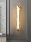 Modern glass LED wall light for interiors