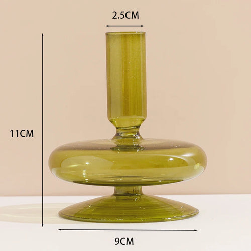 European glass candle holder for decoration and weddings - vue 30 sur 30