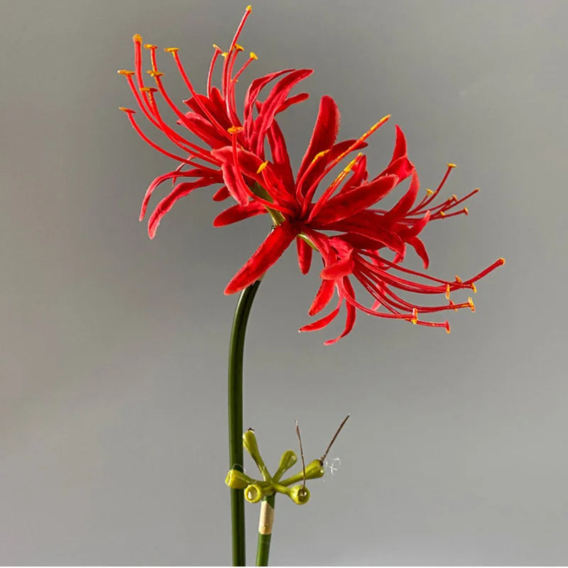 Beautiful Higan silk flower branch for wedding and photography decor