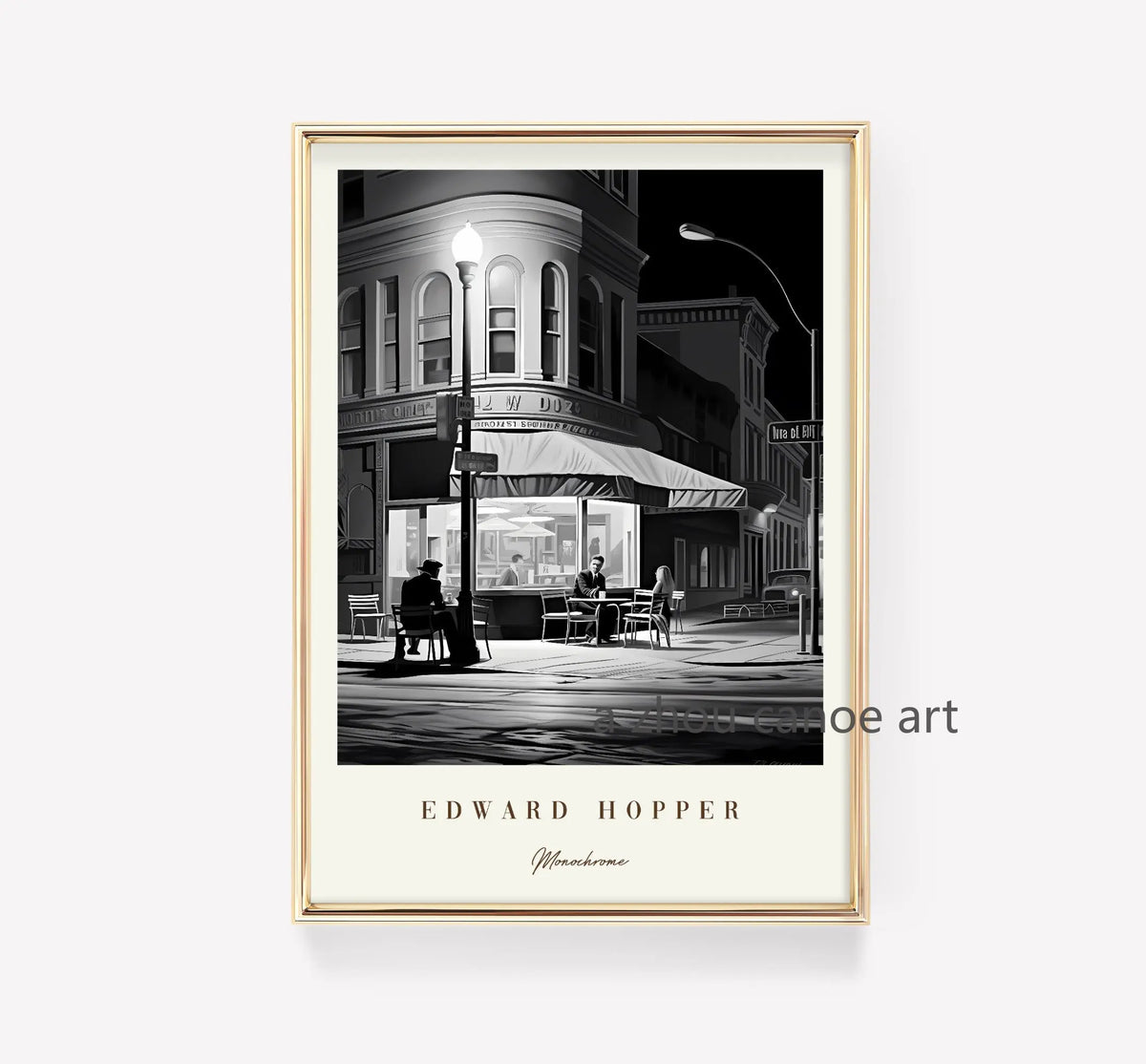 classic artwork library edward hopper modern posters wall decor