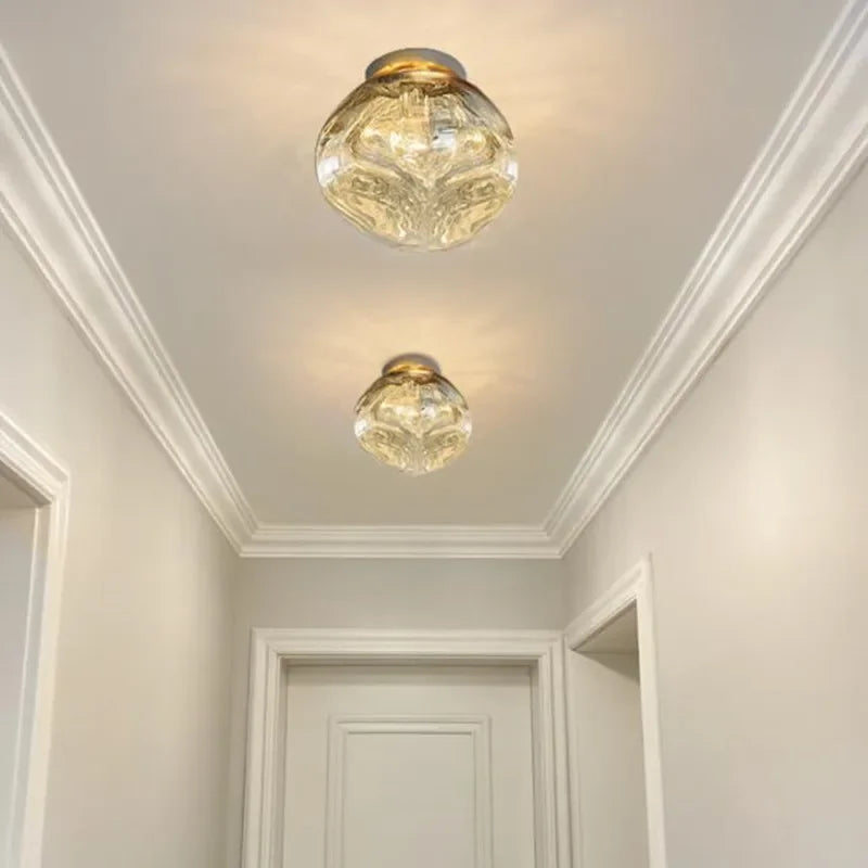 Modern decorative glass LED wall light