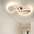 Modern gold chrome LED ceiling light for indoor use