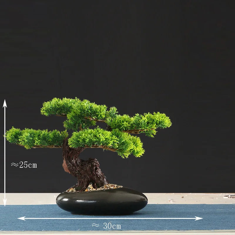 Artificial bonsai tree for indoor decoration and landscaping - vue 34 sur 36