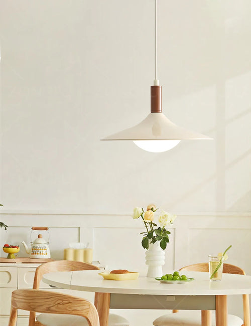 modern design LED pendant light with eye protection in iron and acrylic - vue 4 sur 8