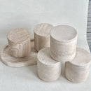 natural marble storage tank for candles decorative accessories