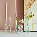Nordic glass candle holder for weddings and flowers