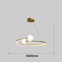 Nordic ring LED chandelier pendant light