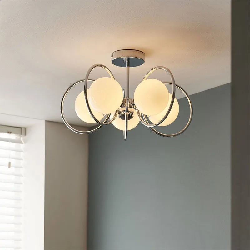 Modern glass chandelier for an elegant designer interior