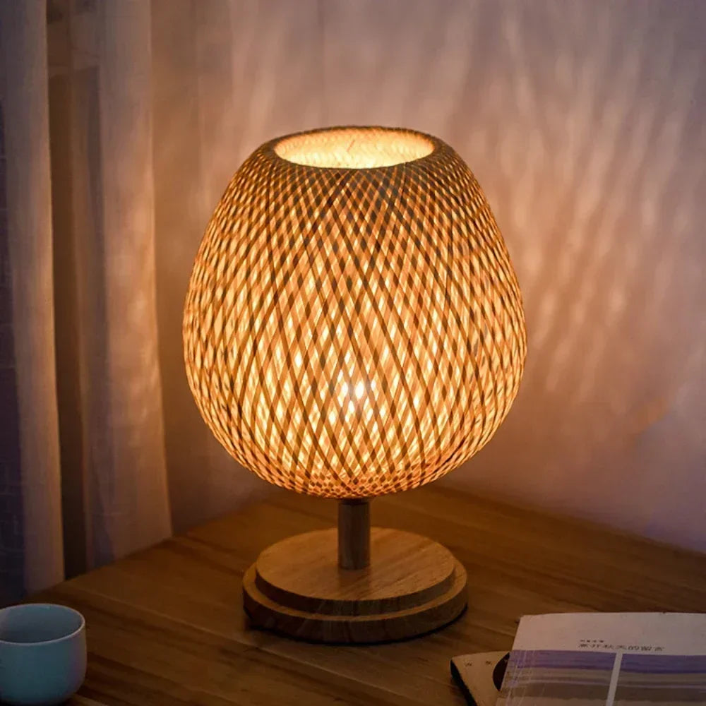 Eye-Caring Bedroom Bedside Night Light Retro Desk Lamp Reading Light Home Decor, Unique Handicraft House Warming Gift - vue 4 sur 8