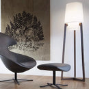 Japanese fabric floor lamp retro design for modern interiors