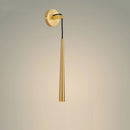 Nordic copper LED wall light with adjustable height and surface mounting