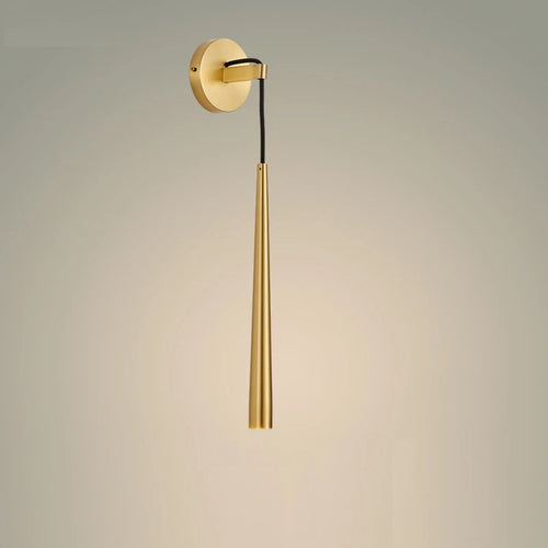 Nordic copper LED wall light with adjustable height and surface mounting - vue 3 sur 8