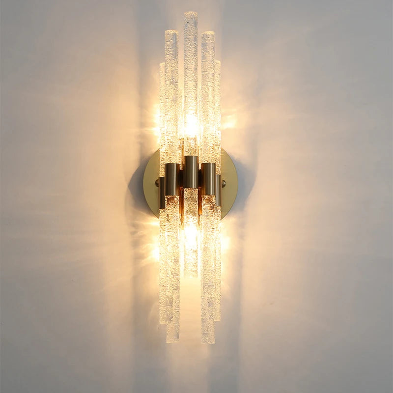 Luxury crystal wall light for interiors - vue 8 sur 8