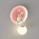 cute rabbit wall light for modern children's room