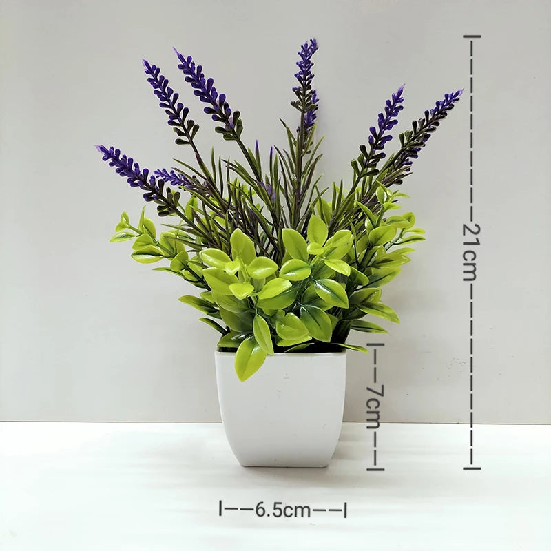 Artificial potted plant for office and garden decoration - vue 40 sur 45
