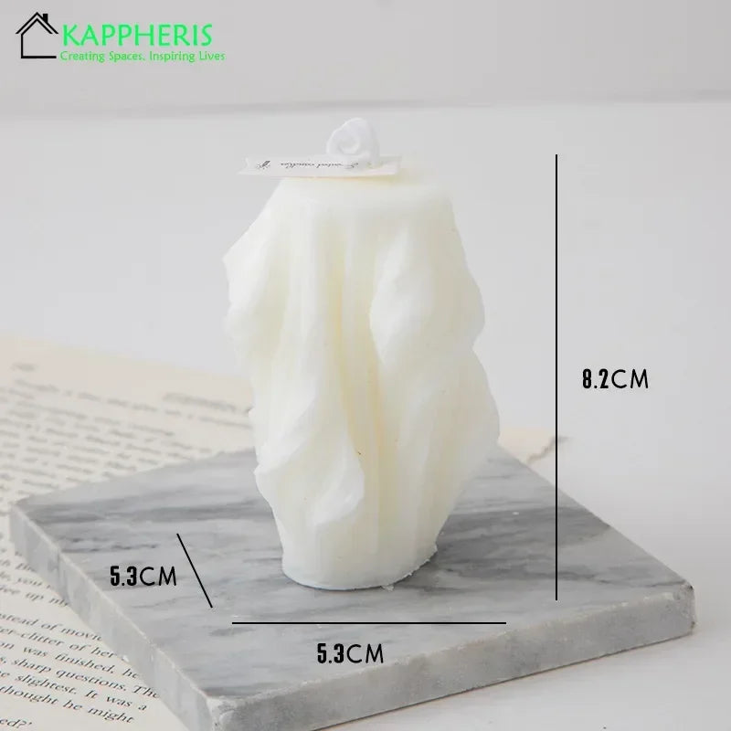 decorative swirl scented candles aesthetic aromatic for home - vue 20 sur 20
