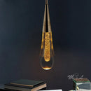 Elegant glass water droplet design pendant light