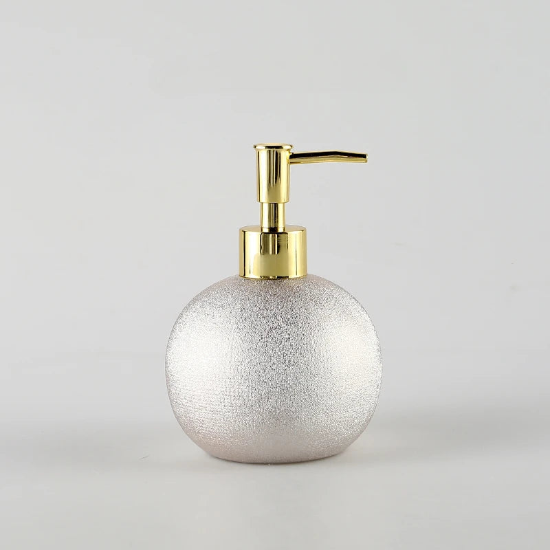 ceramic bottle for lotion, shampoo and soap - vue 4 sur 9