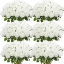 Set of 50 artificial silk roses for decoration and festive events