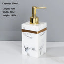 square resin bottle dispenser for soap and lotion